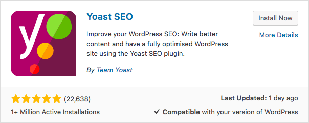 Plugin Yoast SEO WordPress
