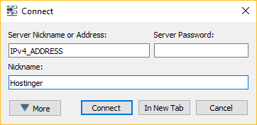 Buat koneksi ke server TeamSpeak 3 di Windows