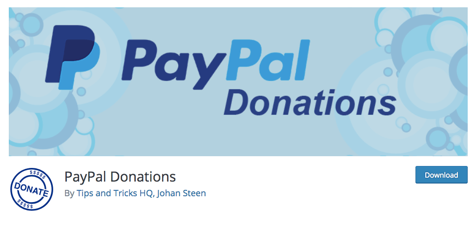 Plugin PayPal Donations