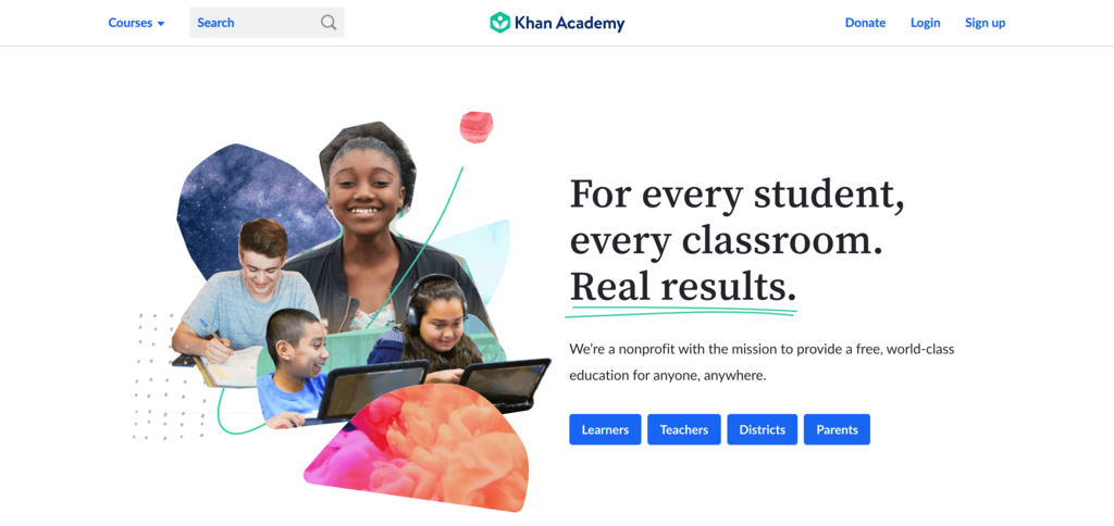 Halaman Khan Academy untuk belajar coding