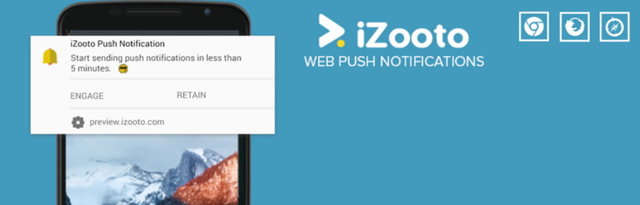 Free Web Push Notification Tool by Izooto