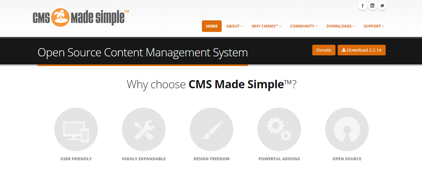 CMS Made Simple sebagai blogging platforms terbaik