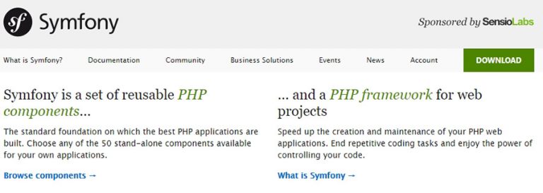 PHP Framework Symfony