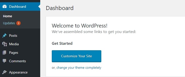 Dashboard WordPress.org