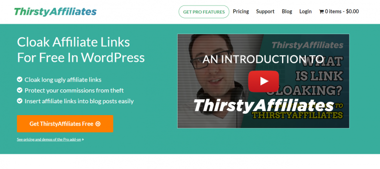 Plugin afiliasi WordPress - ThirstyAffiliates