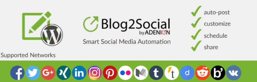 plugin instagram blog2social