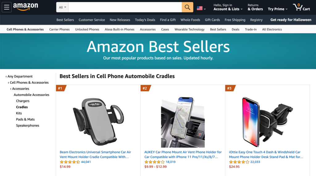 Phone holder di Amazon
