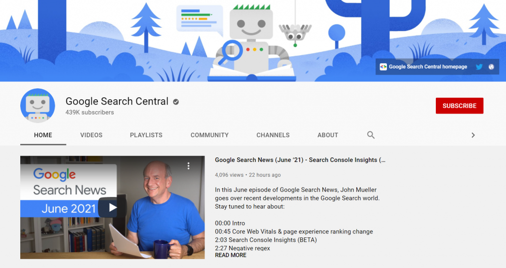 google search central