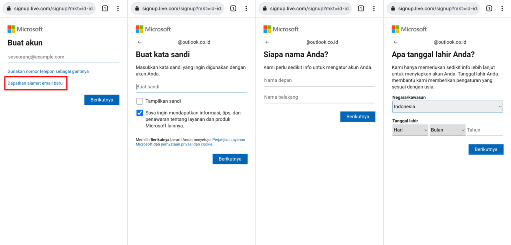 cara membuat email baru di outlook