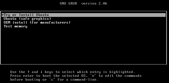 langkah pertama ubuntu installer