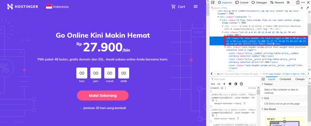 memilih teks yang diedit di firefox