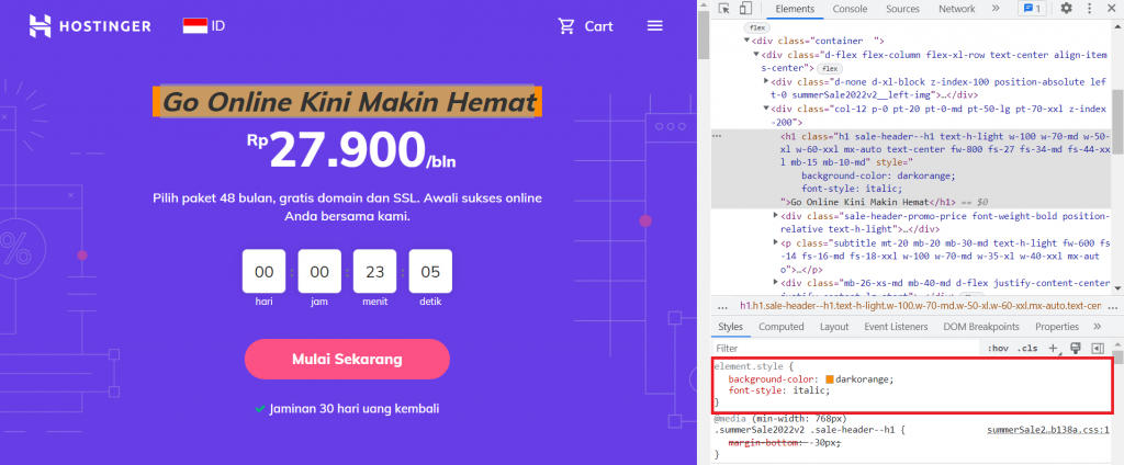 mengubah gaya font di chrome