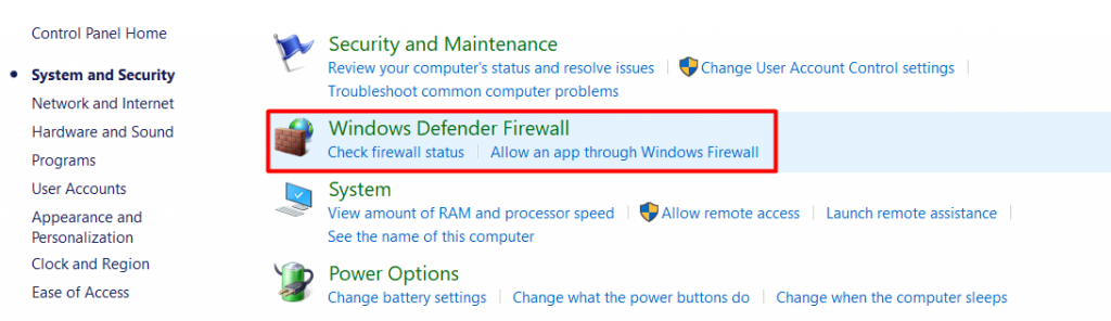 windows defender firewall