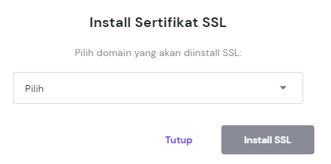 instal sertifikat ssl di hpanel