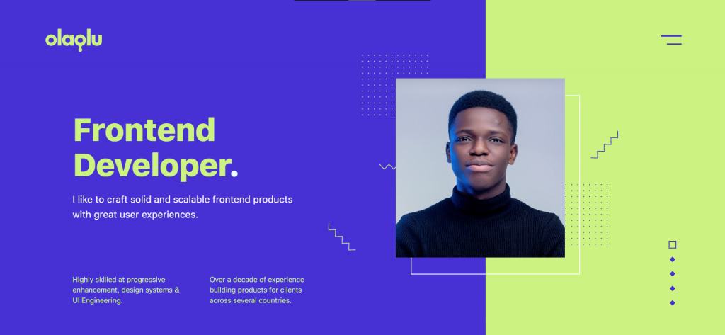 Portofolio web developer Olaolu Olawuyi