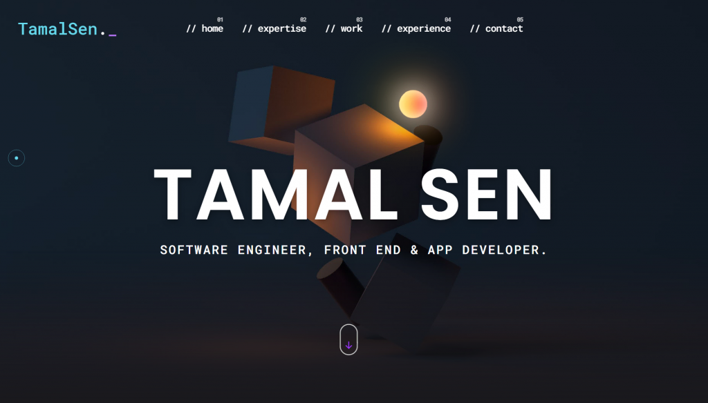 Portofolio web developer Tamal Sen