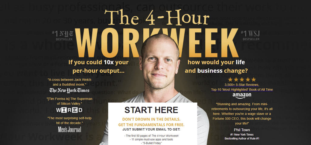 homepage website The 4 Hour Workweek