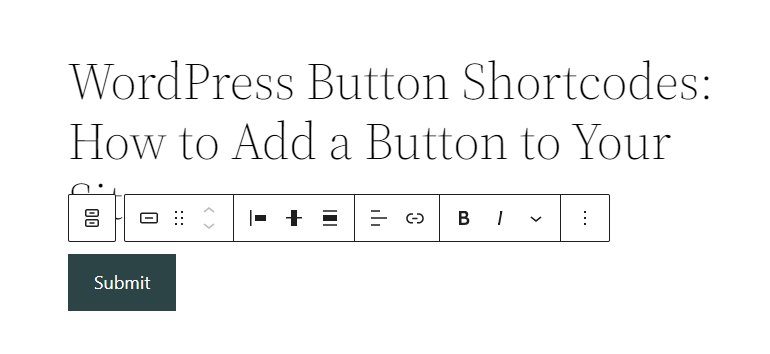 membuat button di wordpress dengan gutenberg