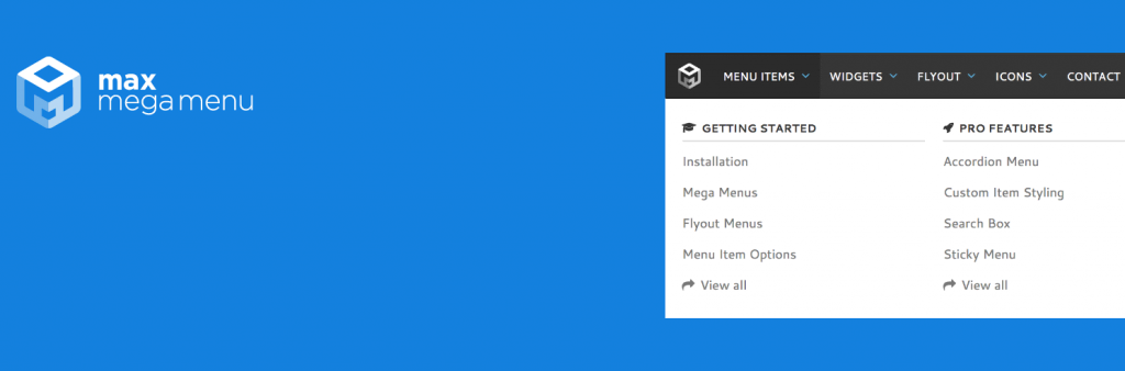Max Mega Menu plugin terbaik wordpress untuk mengubah menu default