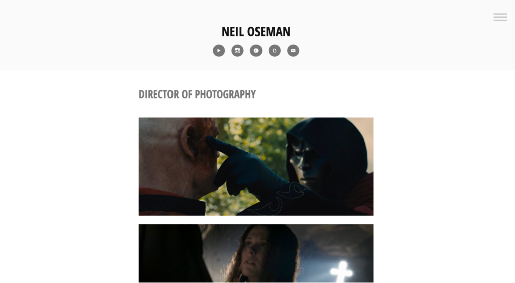 Situs web milik Neil Oseman