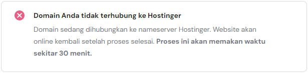domain tidak terhubung ke hostinger