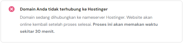 domain tidak terhubung ke hostinger