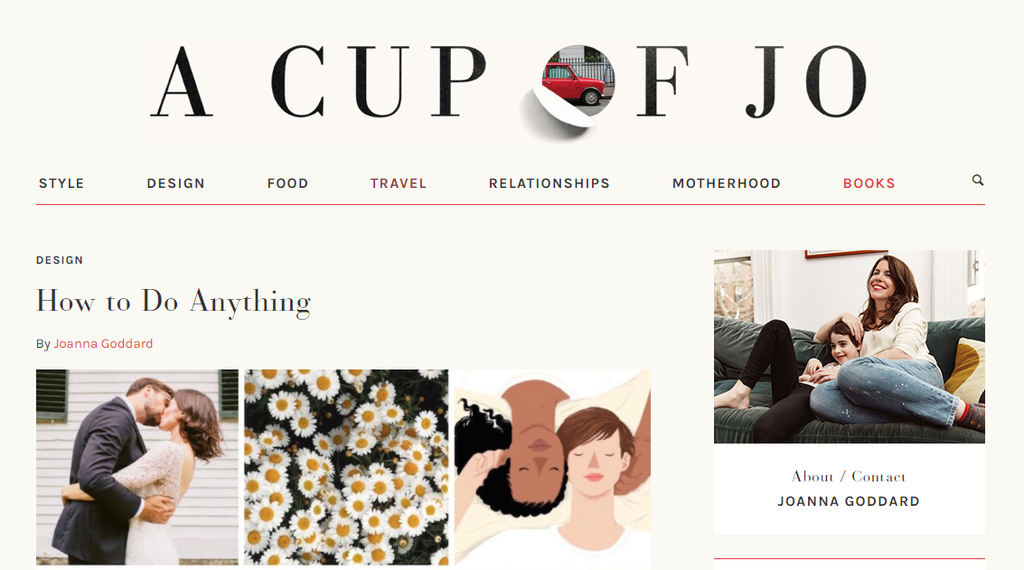 homepage a cup of jo