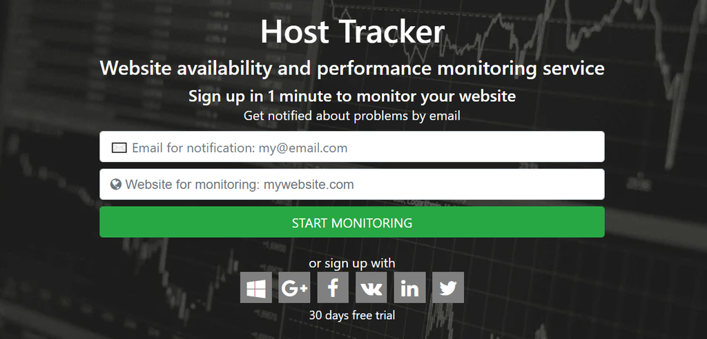 homepage host tracker