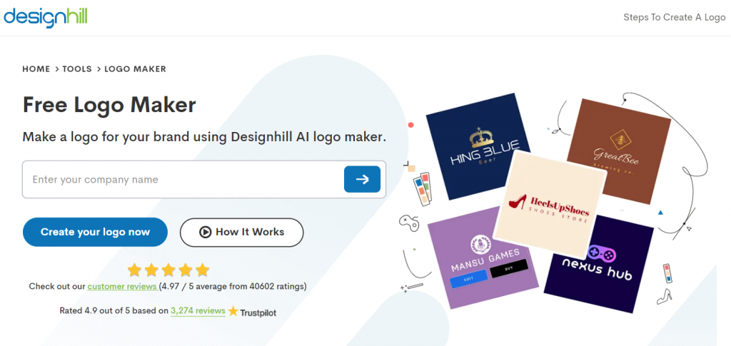 designhill logo maker