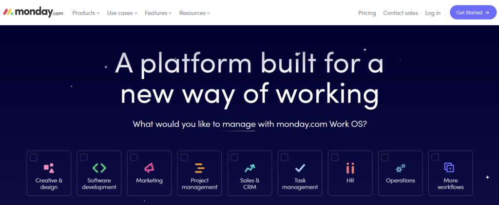 homepage monday com salah satu aplikasi project management terbaik