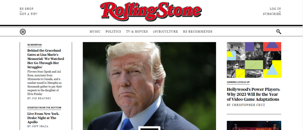 homepage rolling stone