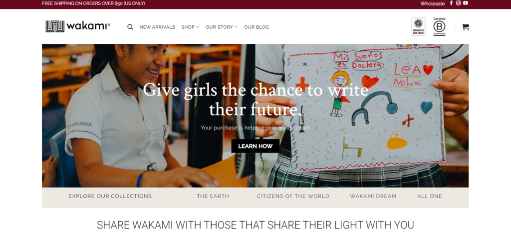homepage website Wakami
