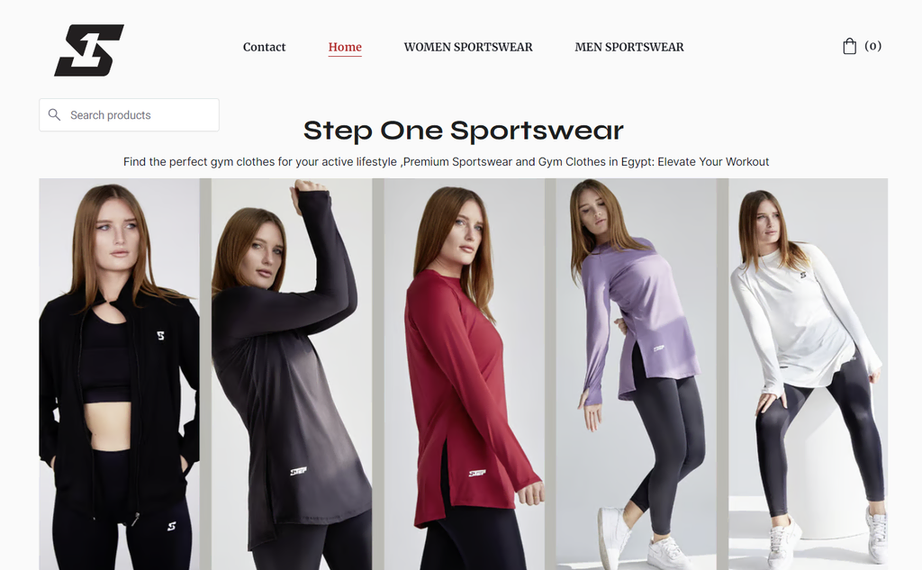 step one sportswear sebagai contoh website toko online